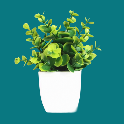 Bonsaï artificiel vert, 11 fausses plantes pour photo