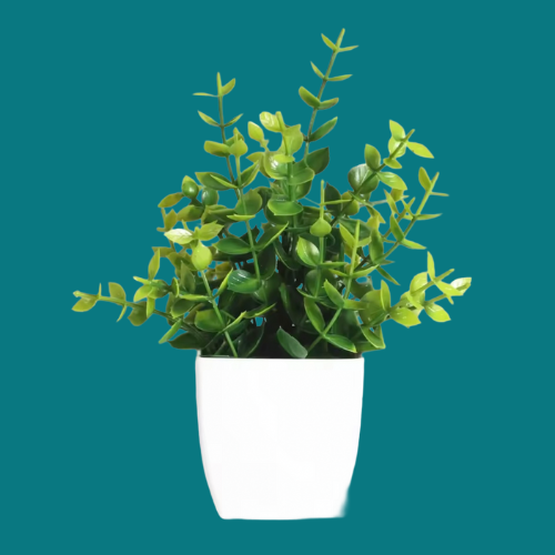 Bonsaï artificiel vert, 11 fausses plantes pour photo