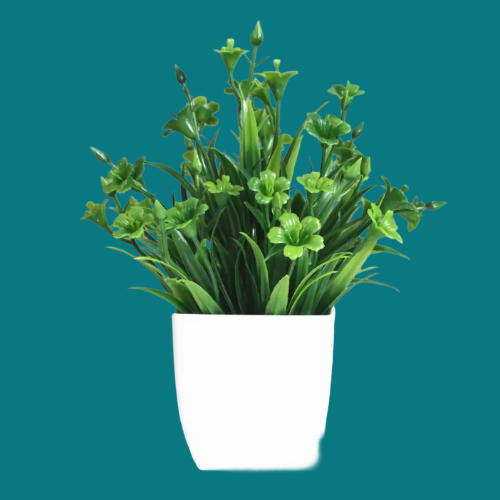 Bonsaï artificiel vert, 11 fausses plantes pour photo