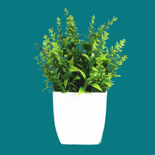 Bonsaï artificiel vert, 11 fausses plantes pour photo